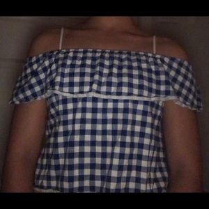 Zara girls size 10 crop top off the shoulder